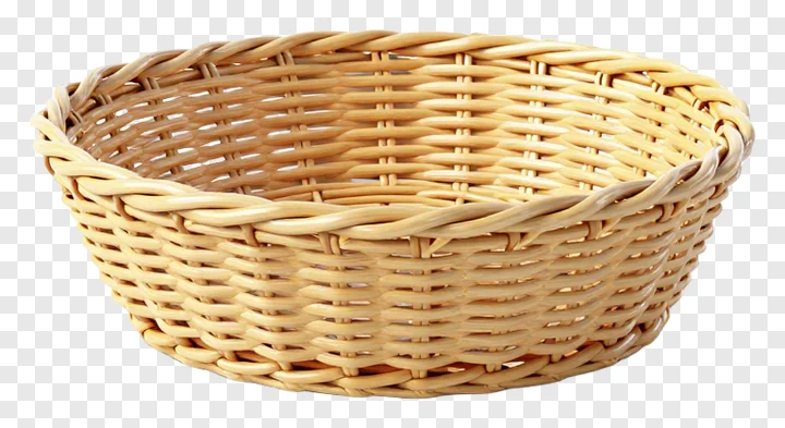 A light-colored handwoven pongal basket with a woven texture.