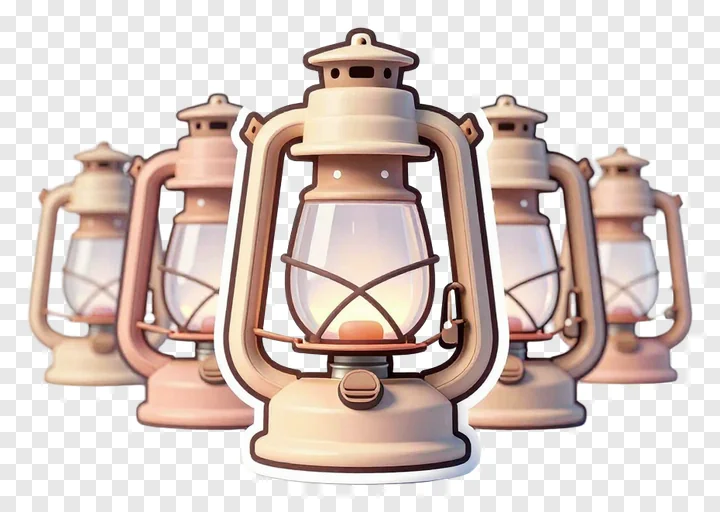 Five pastel-colored lanterns glowing warmly in a row.
