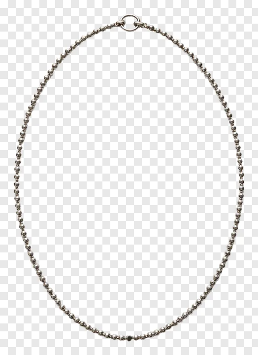 Silver bead necklace with clasp