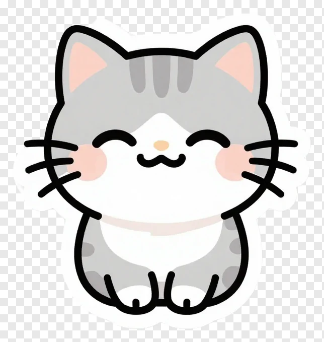A gray cat with closed eyes and whiskers twitching.