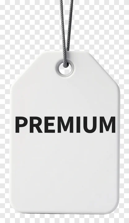 White price tag with 'PREMIUM' text.