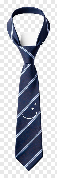 Tie with a smiling face emoji design.