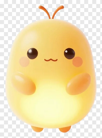 A glowing yellow firefly character with antennae.