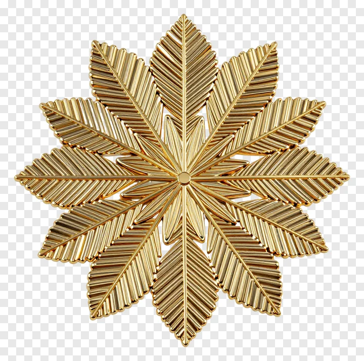 Golden leaf petal divider with detailed veins.
