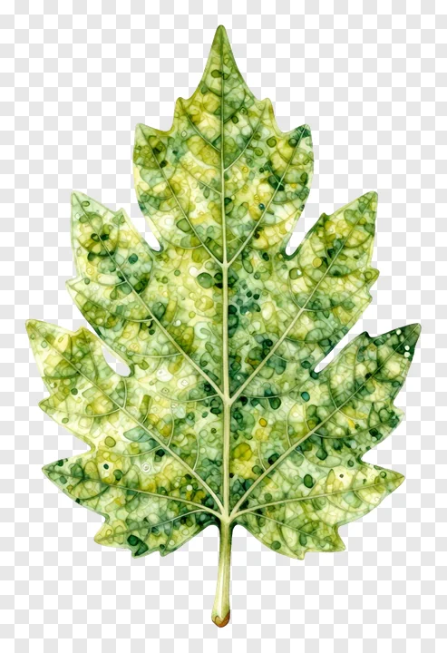 A green betel leaf with intricate vein patterns.