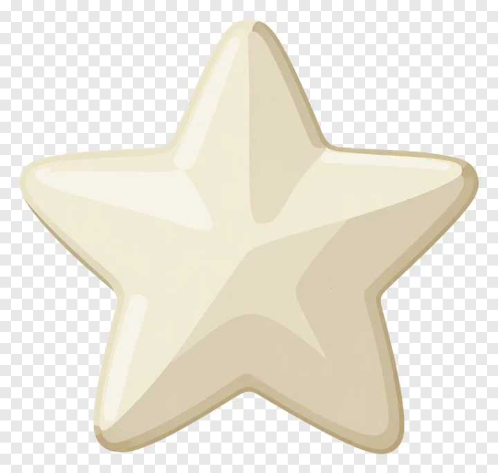 A hand-painted ceramic star with a warm, textured appearance.
