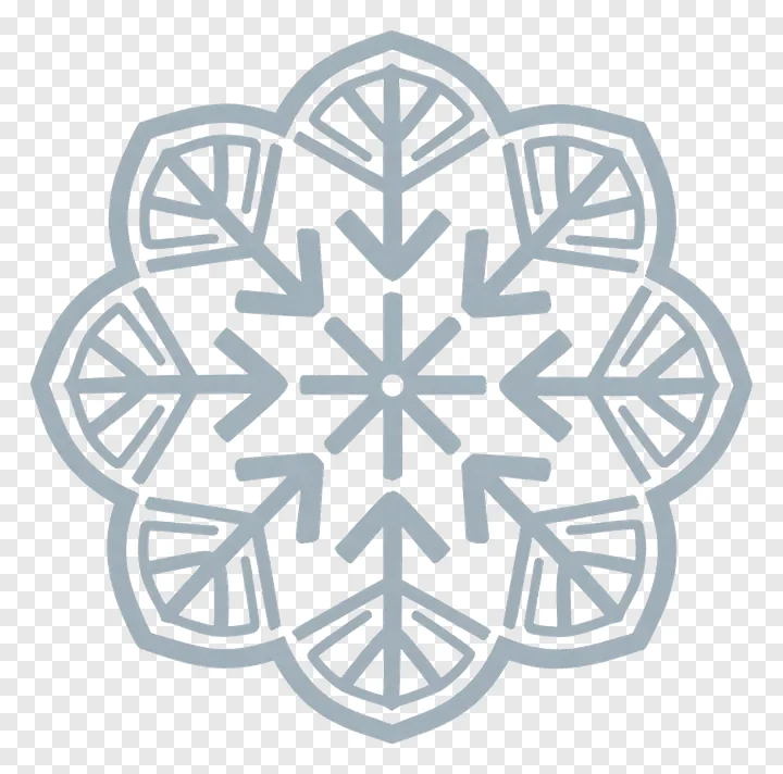 A decorative snowflake lace doily pattern.