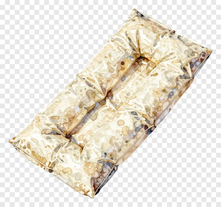 A textured handmade papier mache float.