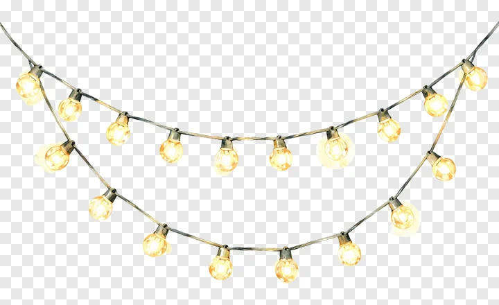 String of glowing warm fairy lights.