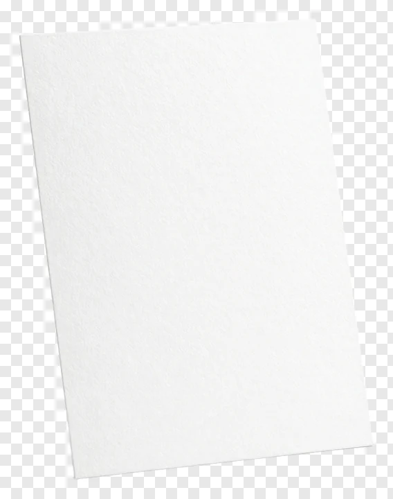 A white textured card tilted at an angle.