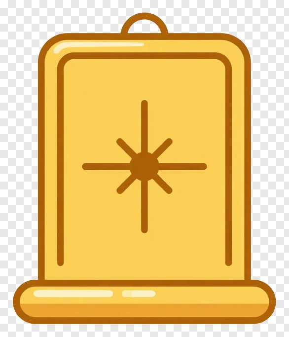 Golden alpona with a star pattern.