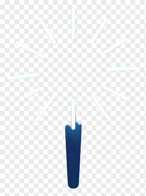 A sparkler with geometric light bursts.