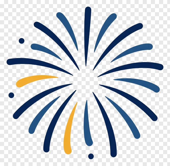 Colorful abstract fireworks design
