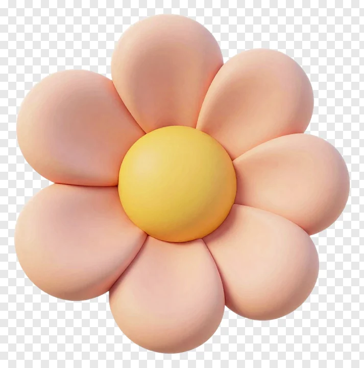 A soft pastel-colored flower with rounded petals.