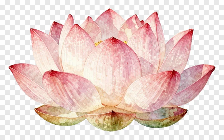 A pink lotus flower in bloom.