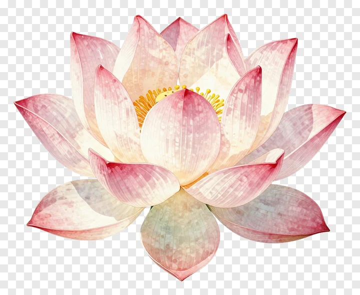 A pink lotus flower with soft edges.