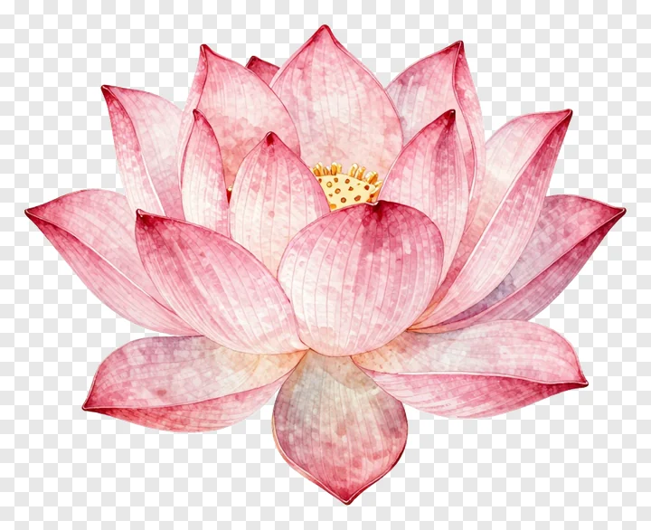 A pink lotus flower in bloom.