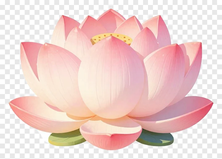 A pink lotus flower with gradient tint.