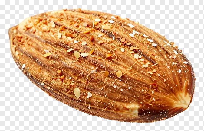 A cinnamon sugar roasted almond.
