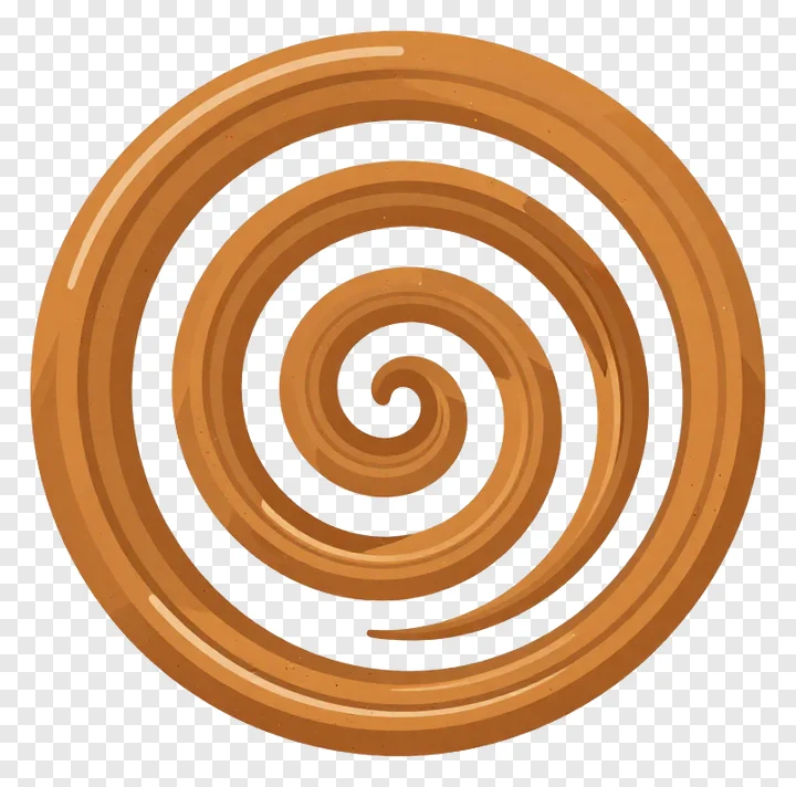 Spiral pattern made of fenugreek seeds in brown shades.