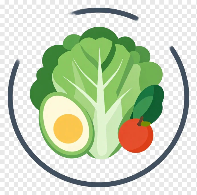 A colorful healthy food plate with salad ingredients.
