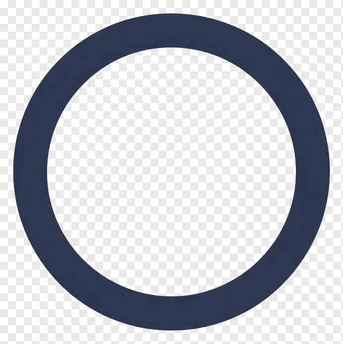 Dark blue circular interface element.