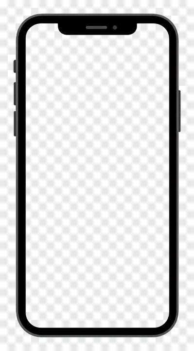 Front view of a smartphone mockup.