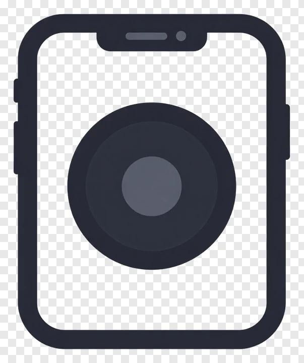 Smartphone back camera icon