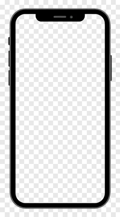 Front view of a smartphone mockup.