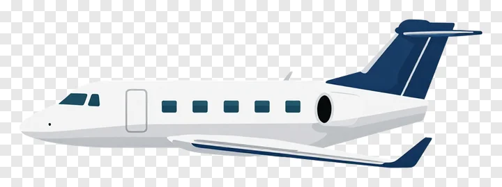 Private business jet aircraft viewed from the side.