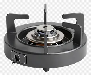 A black dhunuchi burner with a metallic burner head and side handles.
