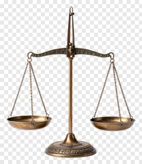 A bronze balance scale with decorative arms and chains.