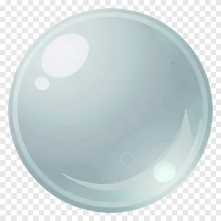 A frosted glass sphere floating with internal reflections.
