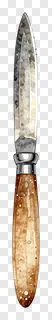 A knife with a hammered blade and speckled handle.