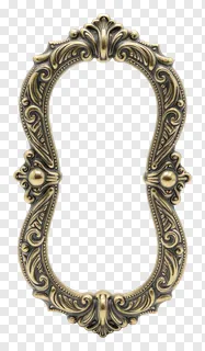 An ornate bronze handle with decorative swirls.