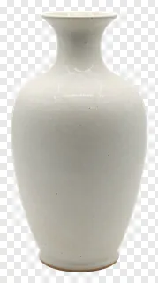 Tall ceramic vase with plain off-white finish.