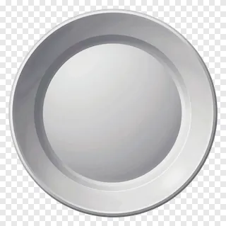A silver aarti plate with a reflective surface.