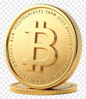 A gold Bitcoin coin stacked on top of another.