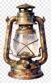 Vintage ornate oil lamp with glass globe and metal frame.