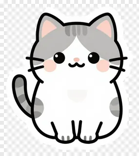 A cute gray tabby cat with big eyes and pink cheeks.