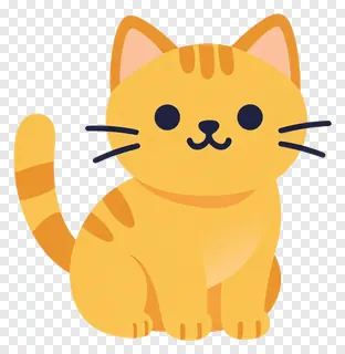 A cute orange cat stretching its body.