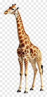 A giraffe stretching its neck upward.