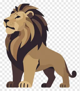 A roaring lion statue with a full mane.