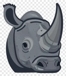 Close-up of a rhino's horn with textured surface.