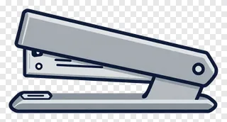Open metal stapler with visible mechanism.