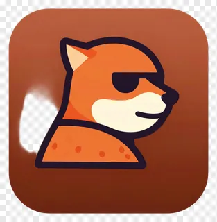 Stylized fox shooter character with confident expression.