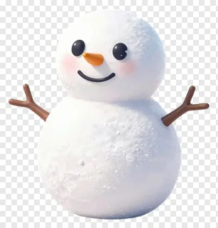 A smiling snowman with branch arms and a carrot nose.