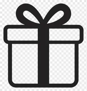 Black gift box with bow