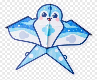 A colorful paper kite shaped like a smiling octopus.
