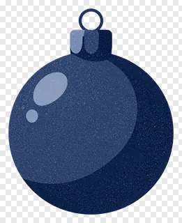 A dark blue speckled Christmas ornament with a looped hanger.